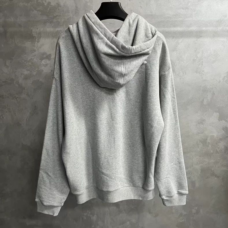 Gucci Gucci Gray Logo Print Hooded Sweatshirt Size US XL / EU 56 / 4 - 2 Thumbnail