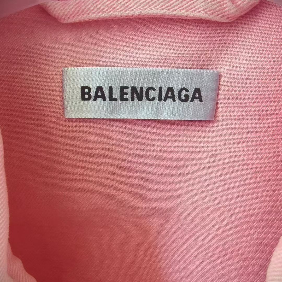 Balenciaga Balenciaga Chest Logo Denim Jacket Size US S / EU 44-46 / 1 - 3 Thumbnail