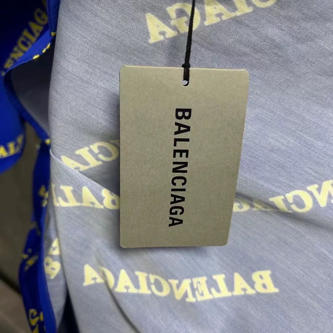 Balenciaga Balenciaga Logo Print Short Sleeve Shirt Size US XS / EU 42 / 0 - 6 Thumbnail