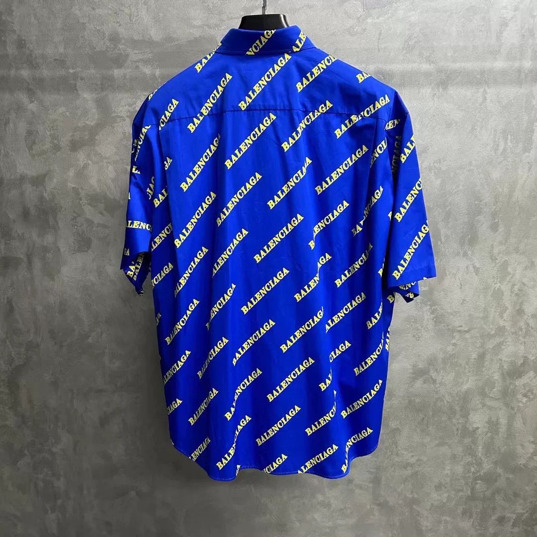 Balenciaga Balenciaga Logo Print Short Sleeve Shirt Size US XS / EU 42 / 0 - 2 Thumbnail