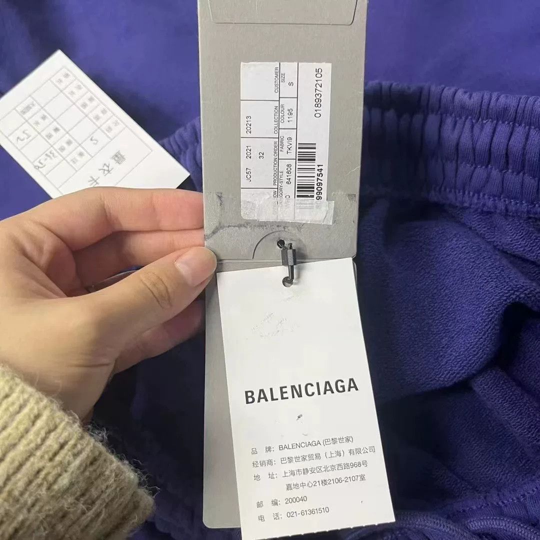Balenciaga Balenciaga Blue Coke Embroidery Logo Shorts Size US 36 / EU 52 - 3 Thumbnail
