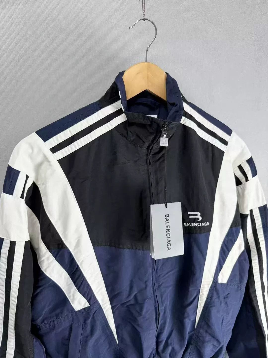 Balenciaga Balenciaga Black Blue School Jacket XS Size US XS / EU 42 / 0 - 2 Thumbnail