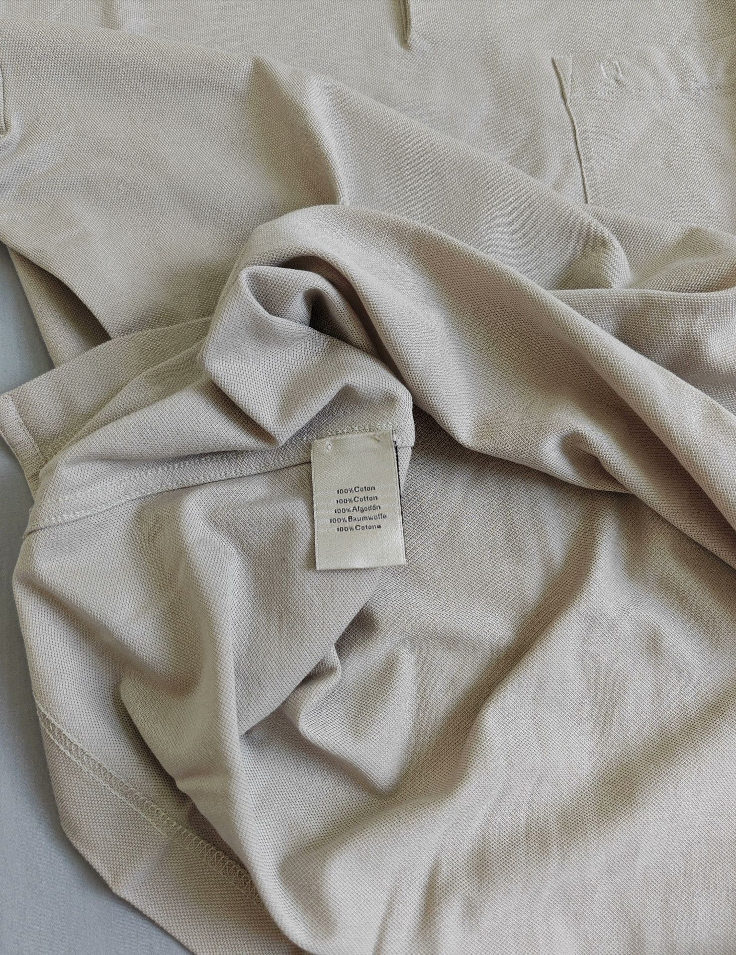 Hermes Hermes Men's Beige Short Sleeve Polo M Size US M / EU 48-50 / 2 - 5 Thumbnail
