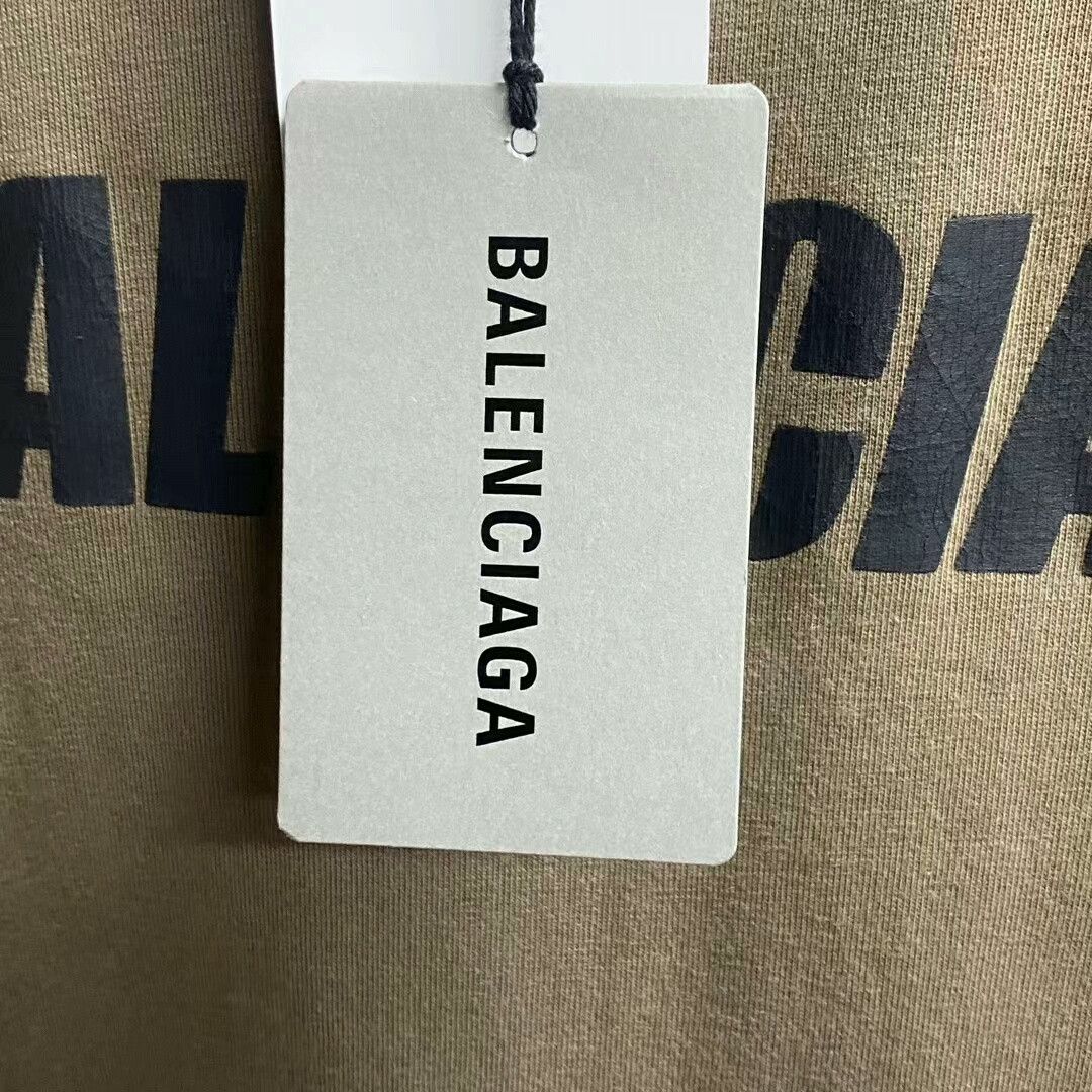 Balenciaga Balenciaga Logo Print Short Sleeve Tee Size US XXS / EU 40 - 6 Thumbnail