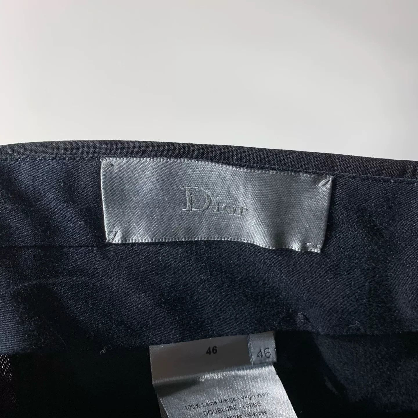 Dior Dior Solid Straight-Fit Tailored Trousers Size US 36 / EU 52 - 3 Thumbnail