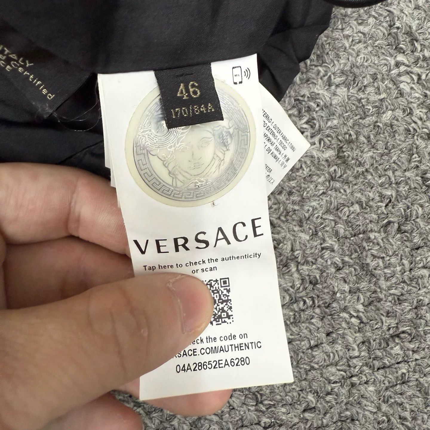 Versace Versace Baroque Print Black Jacket Size US M / EU 48-50 / 2 - 4 Thumbnail