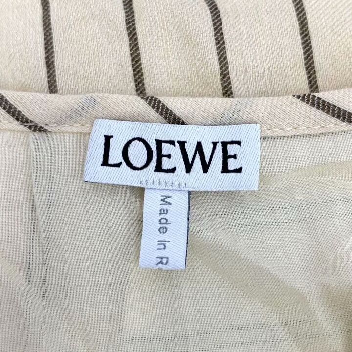 Loewe Loewe Striped Linen Short Sleeve Dress Size US 36 / EU 52 - 7 Thumbnail