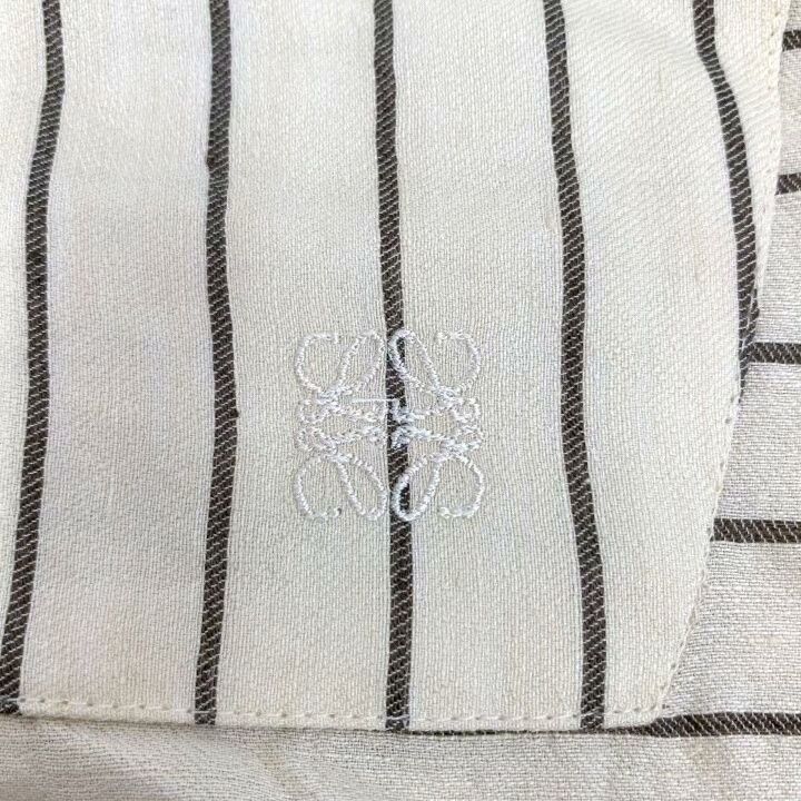 Loewe Loewe Striped Linen Short Sleeve Dress Size US 36 / EU 52 - 6 Thumbnail