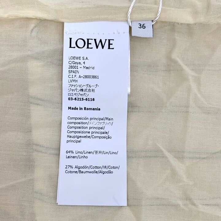 Loewe Loewe Striped Linen Short Sleeve Dress Size US 36 / EU 52 - 8 Thumbnail