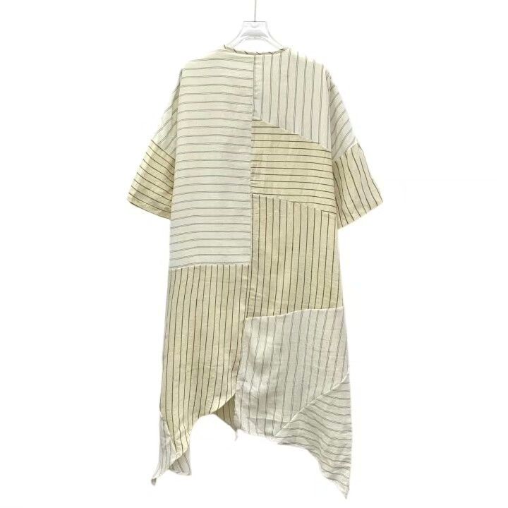Loewe Loewe Striped Linen Short Sleeve Dress Size US 36 / EU 52 - 2 Thumbnail