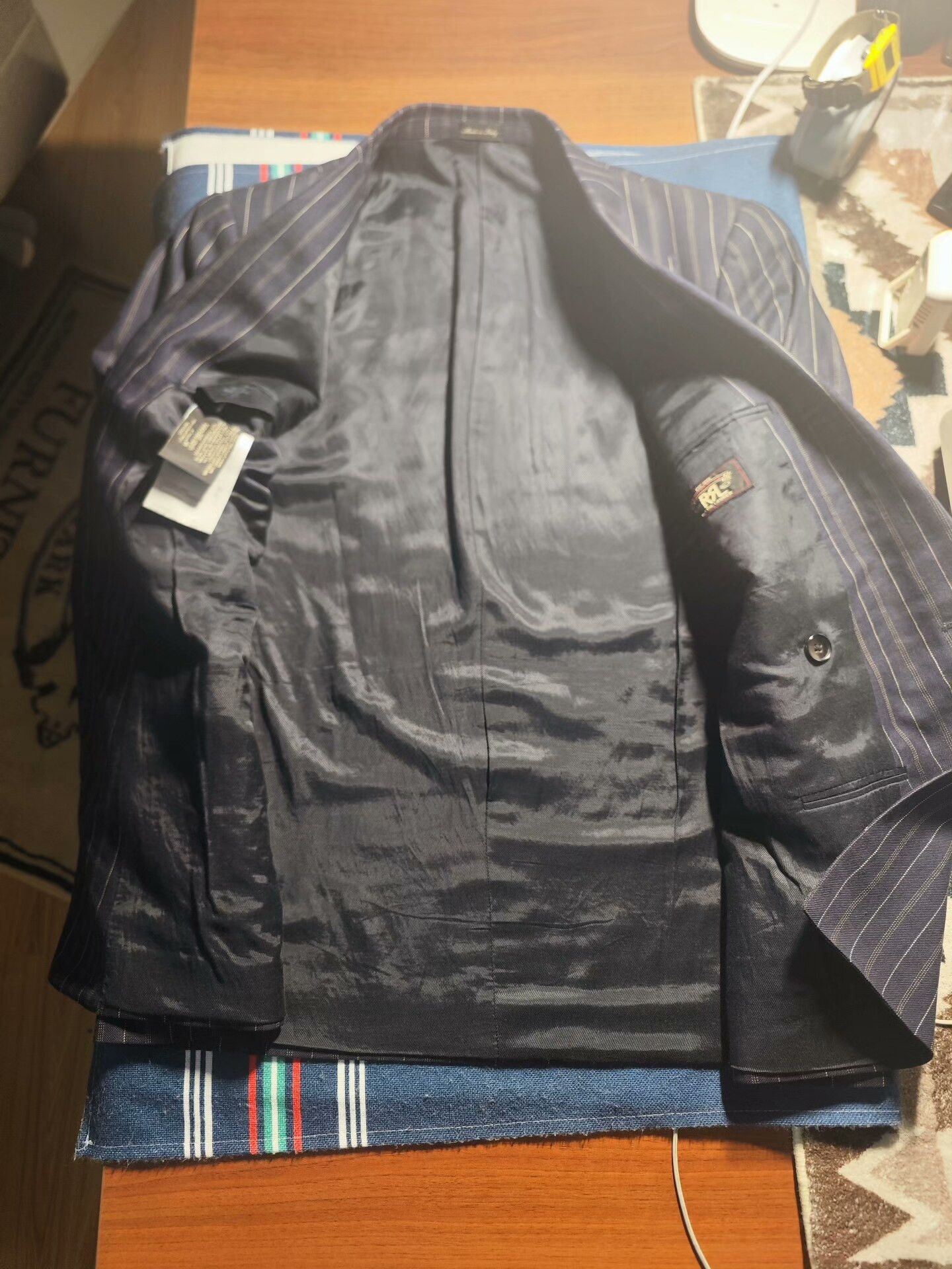 RRL Ralph Lauren RRL Double-Breasted Wool-Linen Blazer Size US L / EU 52-54 / 3 - 4 Thumbnail