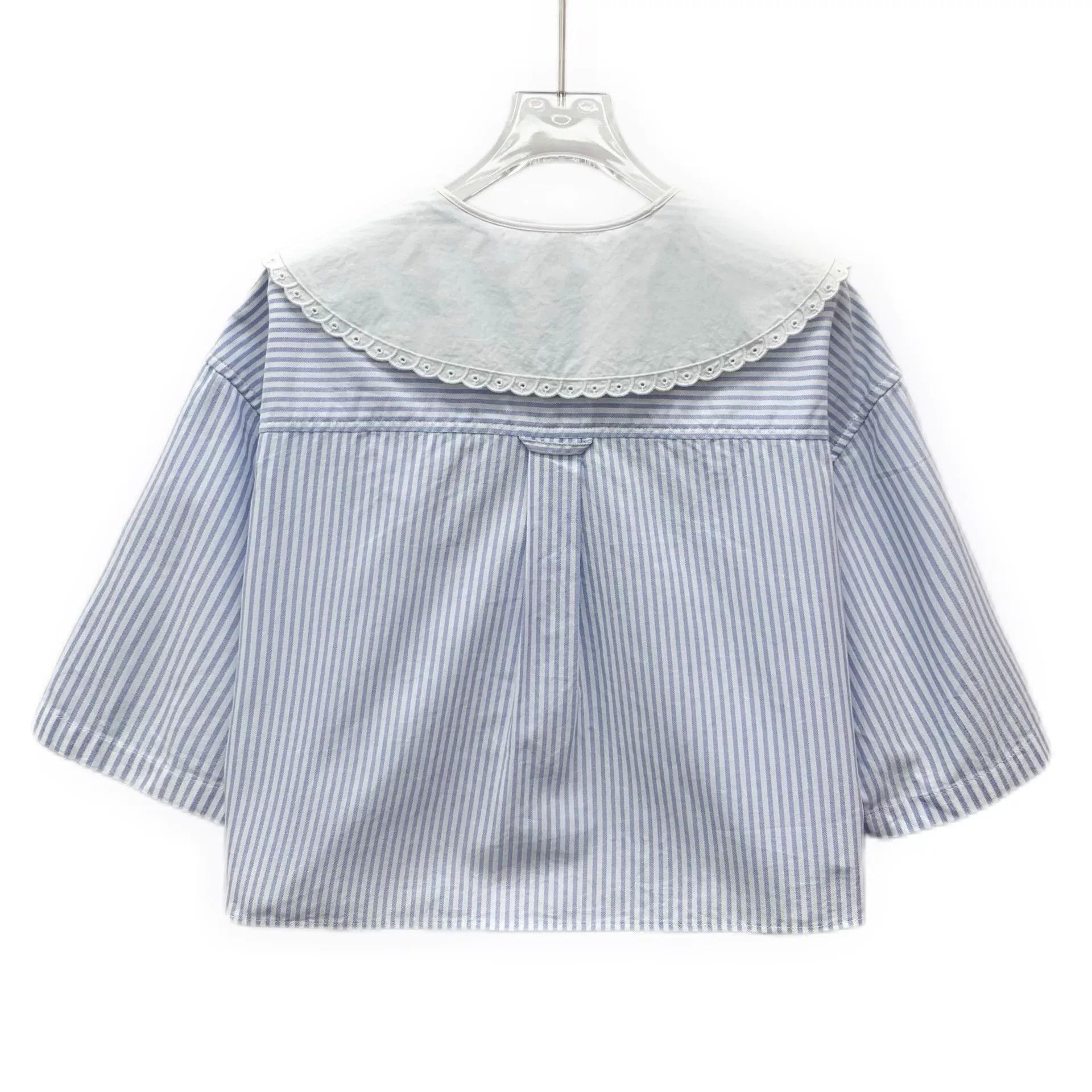 Miu Miu miu miu blue striped collar shirt Size US M / EU 48-50 / 2 - 2 Thumbnail