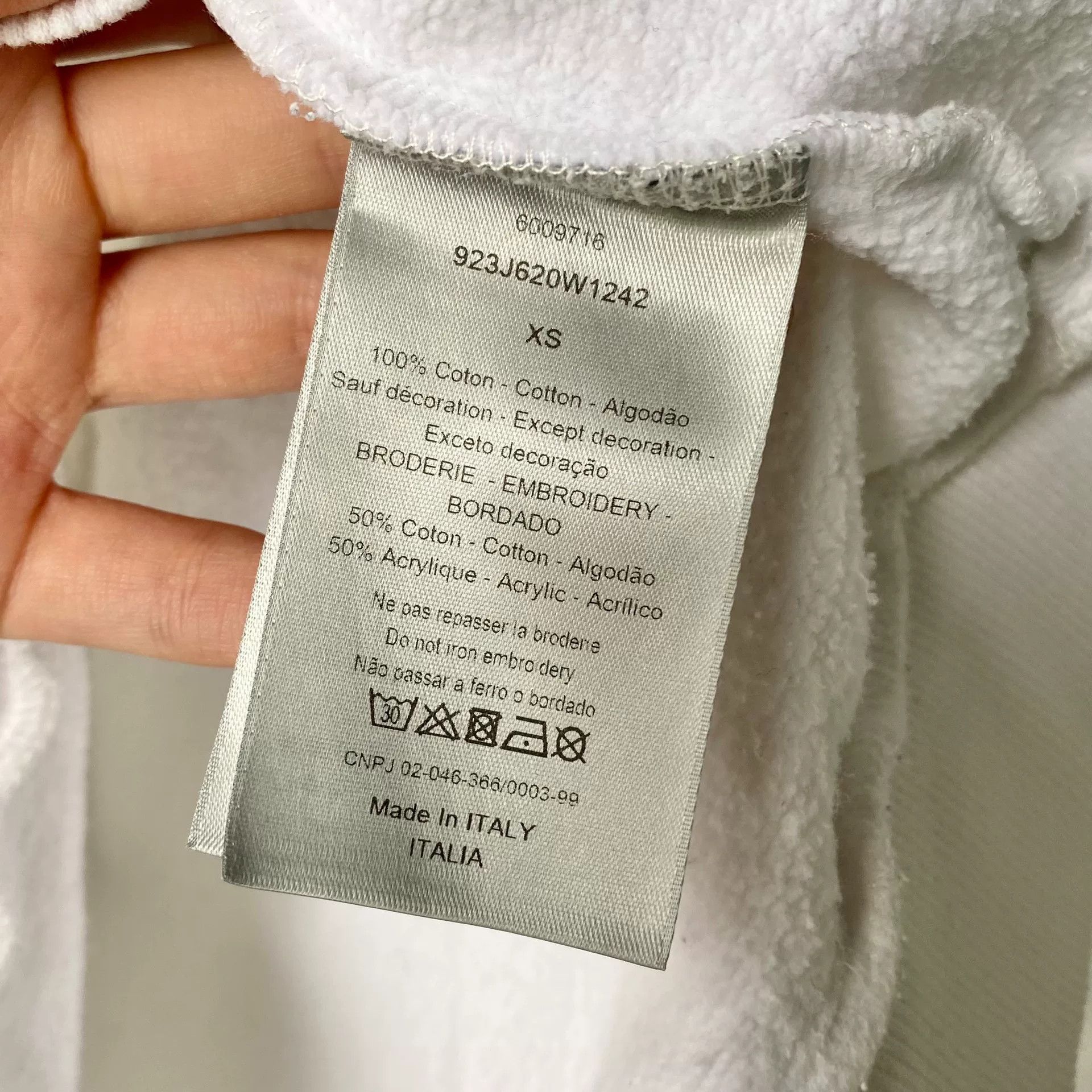 Dior dior kaws logo white sweatshirt fitted style Size US XS / EU 42 / 0 - 4 Thumbnail