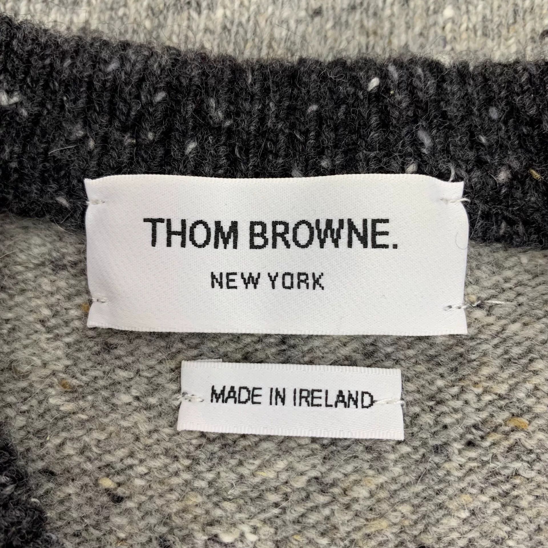 Thom Browne thom browne gray crewneck wool sweater Size US M / EU 48-50 / 2 - 5 Thumbnail