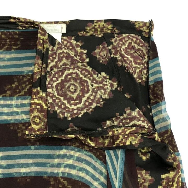 Dries Van Noten mosaic pattern silk half skirt Size US 38 / EU 54 - 4 Thumbnail