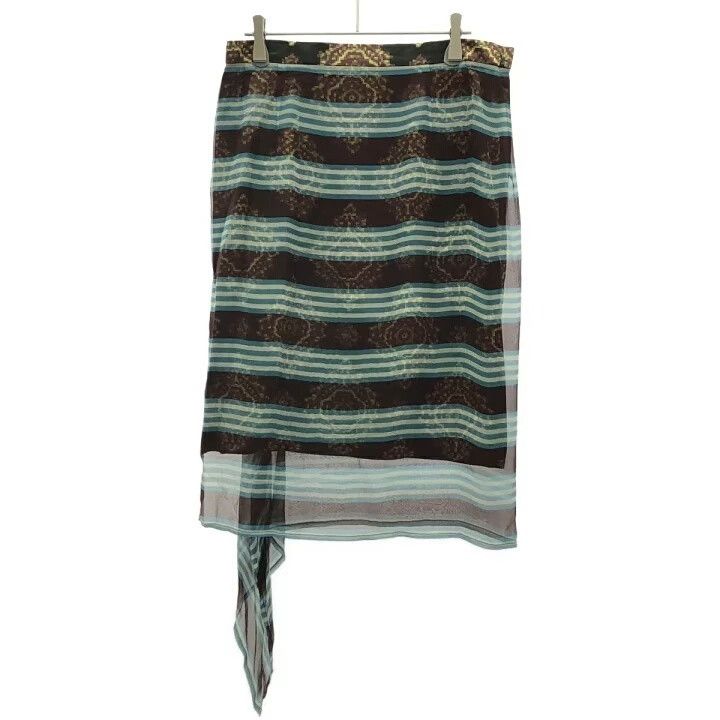 Dries Van Noten mosaic pattern silk half skirt Size US 38 / EU 54 - 2 Thumbnail
