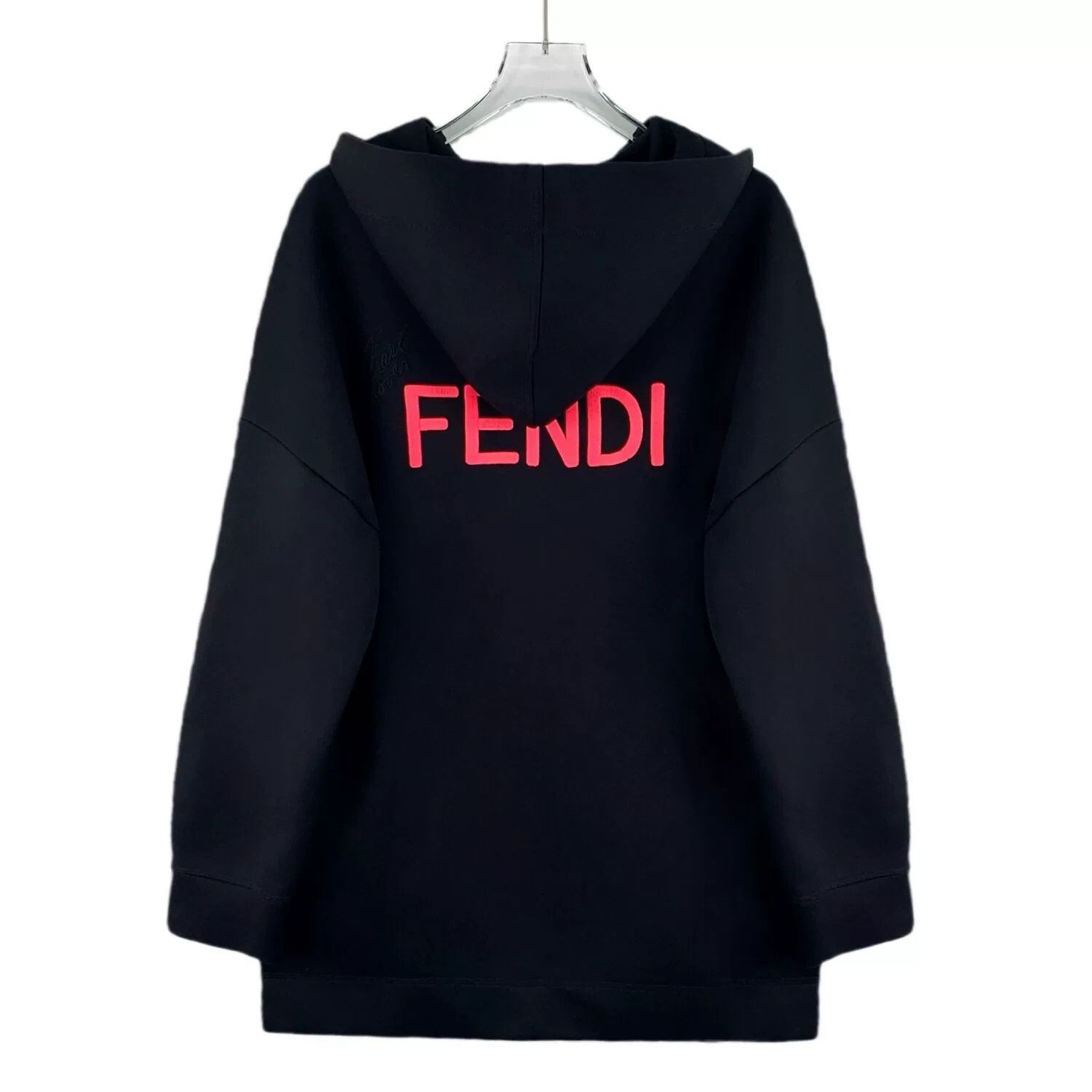 Fendi fendi black embroidered hooded sweatshirt Size US S / EU 44-46 / 1 - 2 Thumbnail