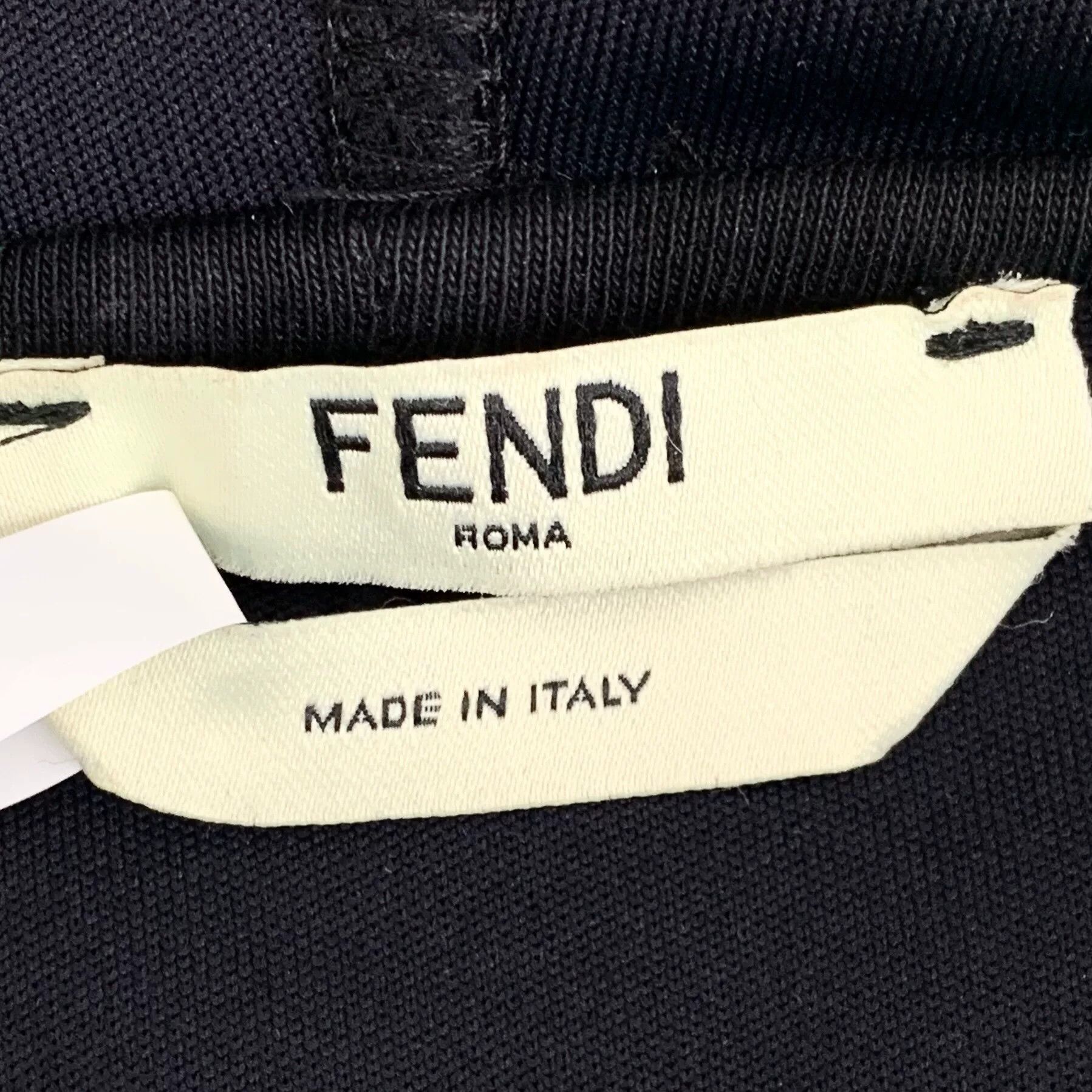 Fendi fendi black embroidered hooded sweatshirt Size US S / EU 44-46 / 1 - 6 Thumbnail