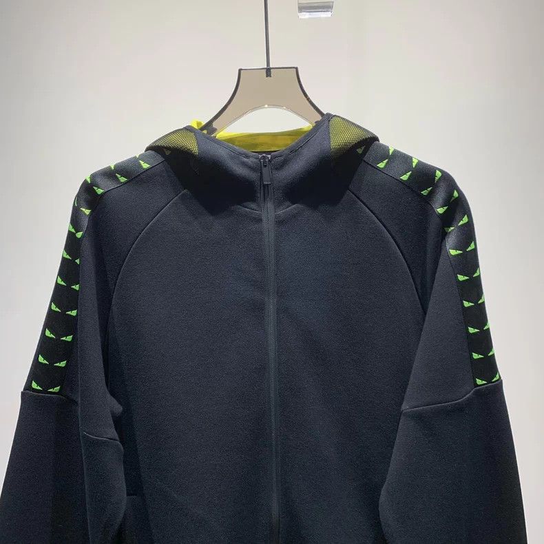 Fendi FENDI 23 Solid Hooded Zip Jacket Size US XXL / EU 58 / 5 - 3 Thumbnail