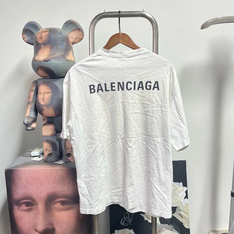 Balenciaga Balenciaga Back Logo Short Sleeve Tee Size US M / EU 48-50 / 2 - 2 Thumbnail