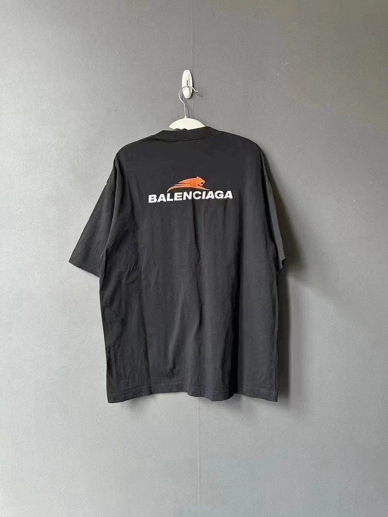 Balenciaga Balenciaga Embroidered Letter Short Sleeve Tee Size US S / EU 44-46 / 1 - 2 Thumbnail
