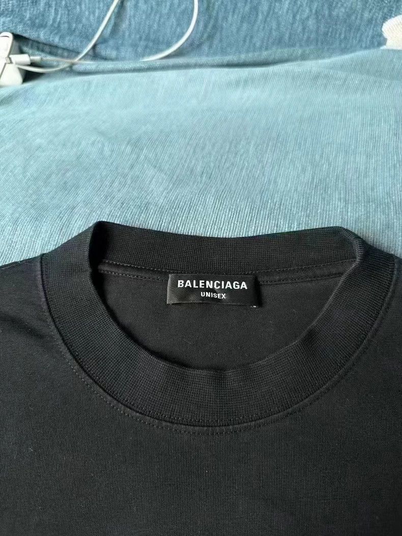 Balenciaga Balenciaga Embroidered Letter Short Sleeve Tee Size US S / EU 44-46 / 1 - 3 Thumbnail
