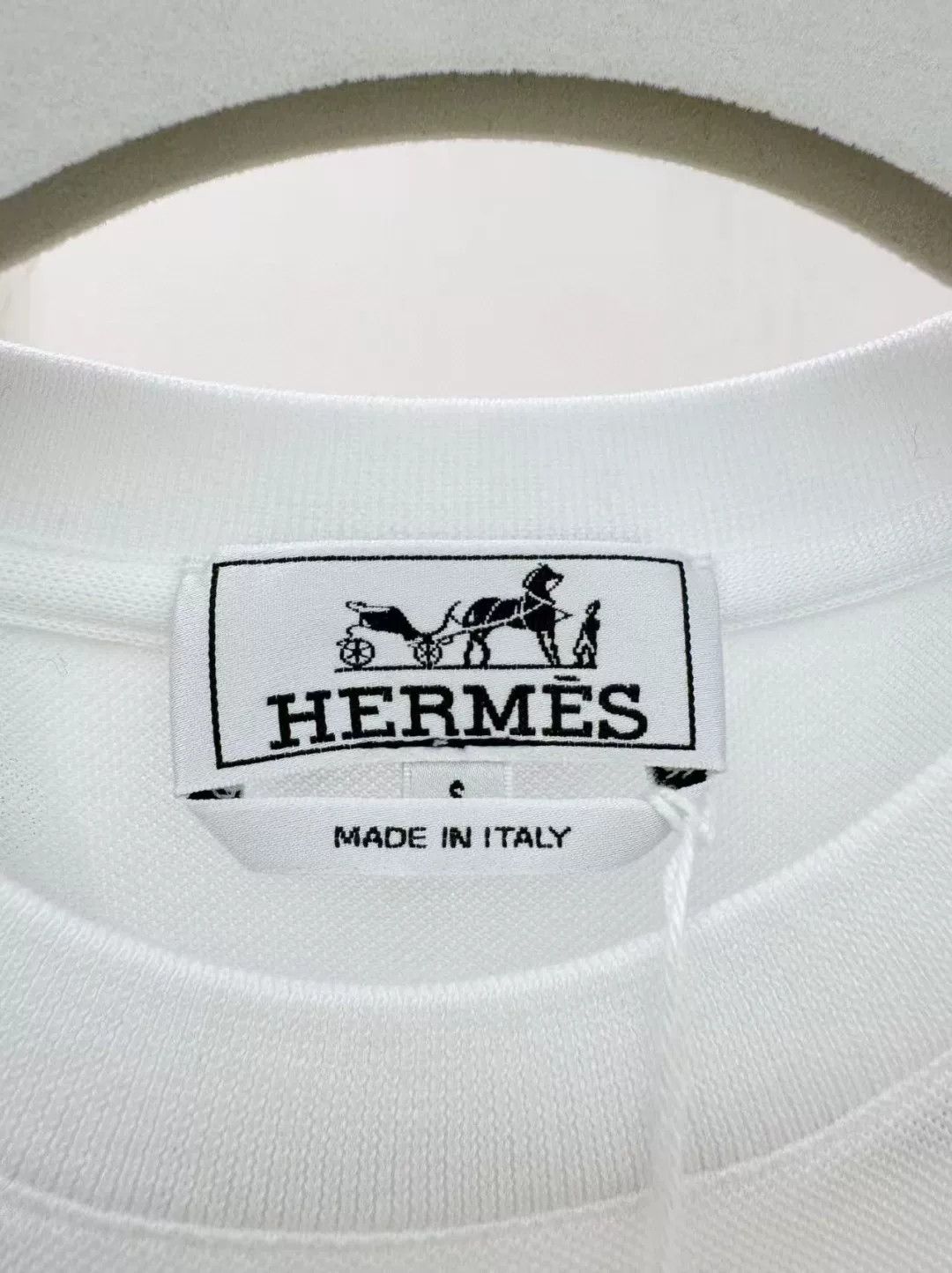 Hermes Hermes White Pocket Short Sleeve T-shirt S Size US S / EU 44-46 / 1 - 4 Thumbnail