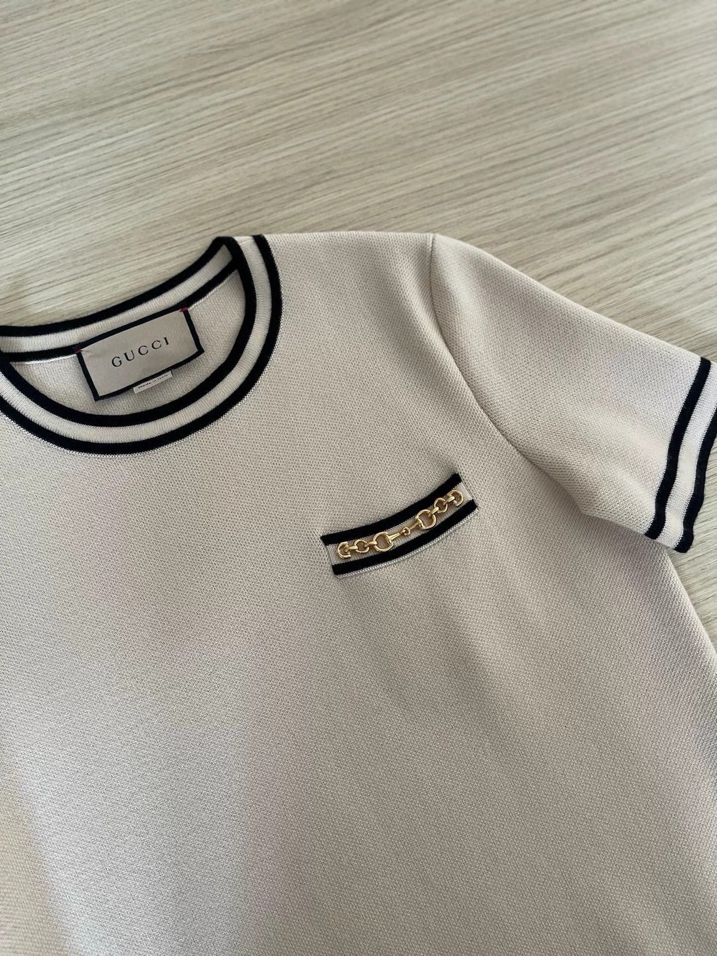 Gucci Black White Chain Dress S