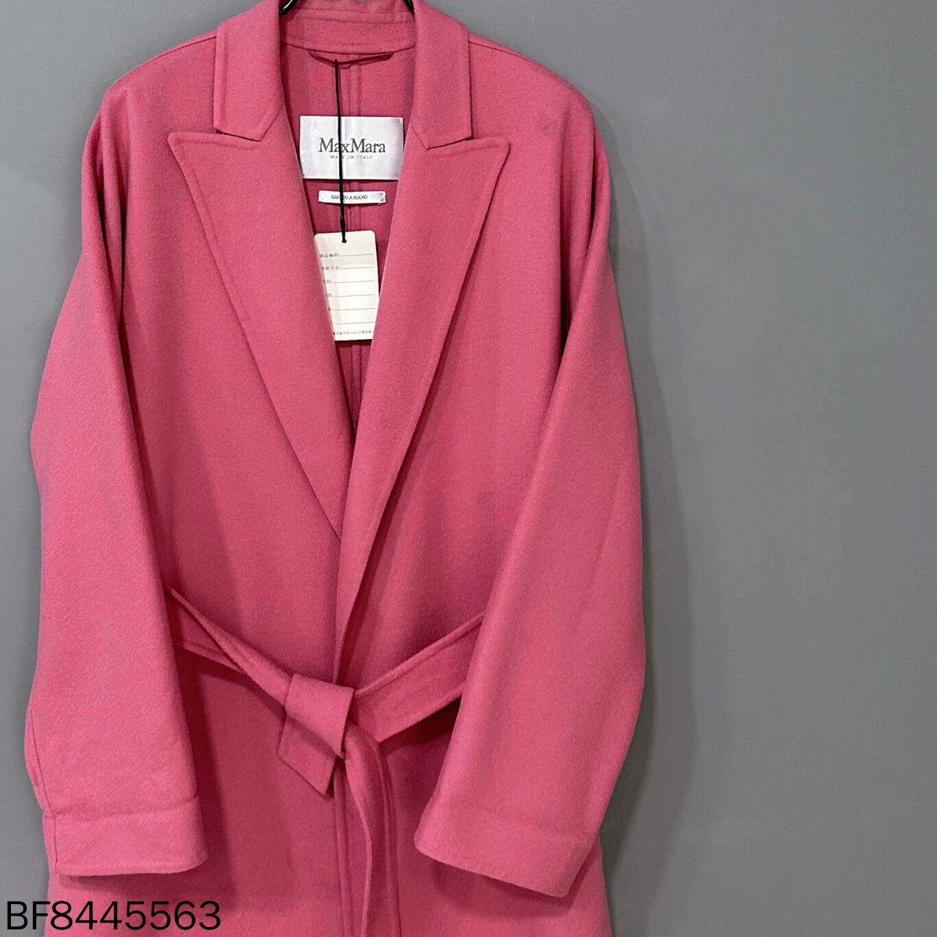 Max Mara pink long wool coat by MaxMara Size US M / EU 48-50 / 2 - 2 Thumbnail