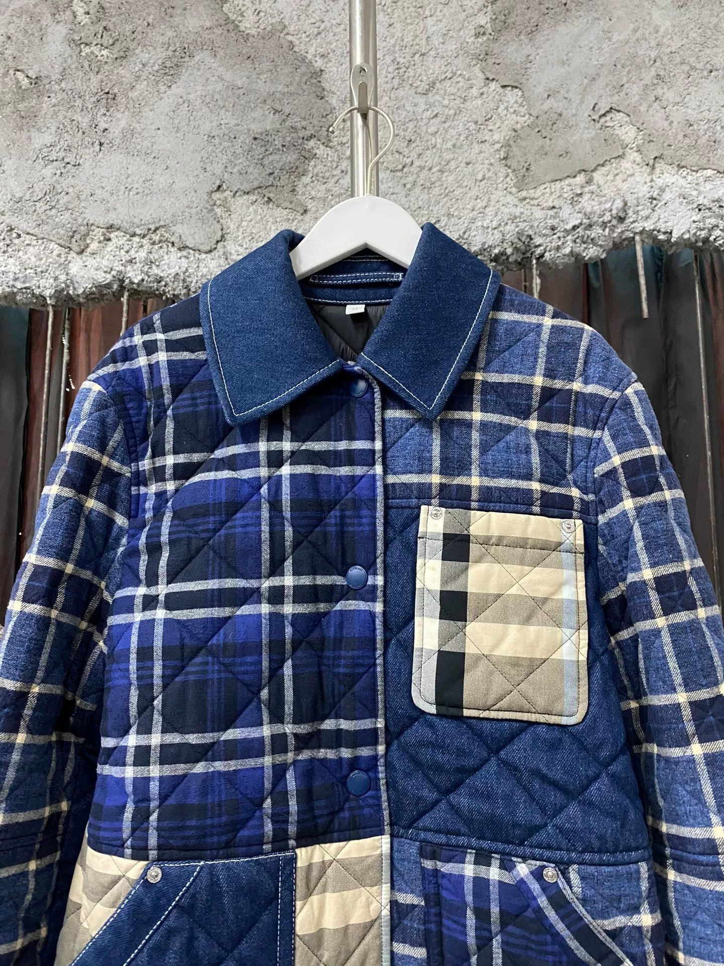 Burberry Burberry Plaid Patchwork Cotton Coat Size US XS / EU 42 / 0 - 3 Thumbnail