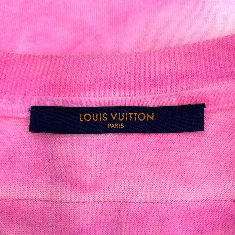 Louis Vuitton Louis Vuitton Pink Logo Tie-Dye T-Shirt Size US S / EU 44-46 / 1 - 6 Thumbnail