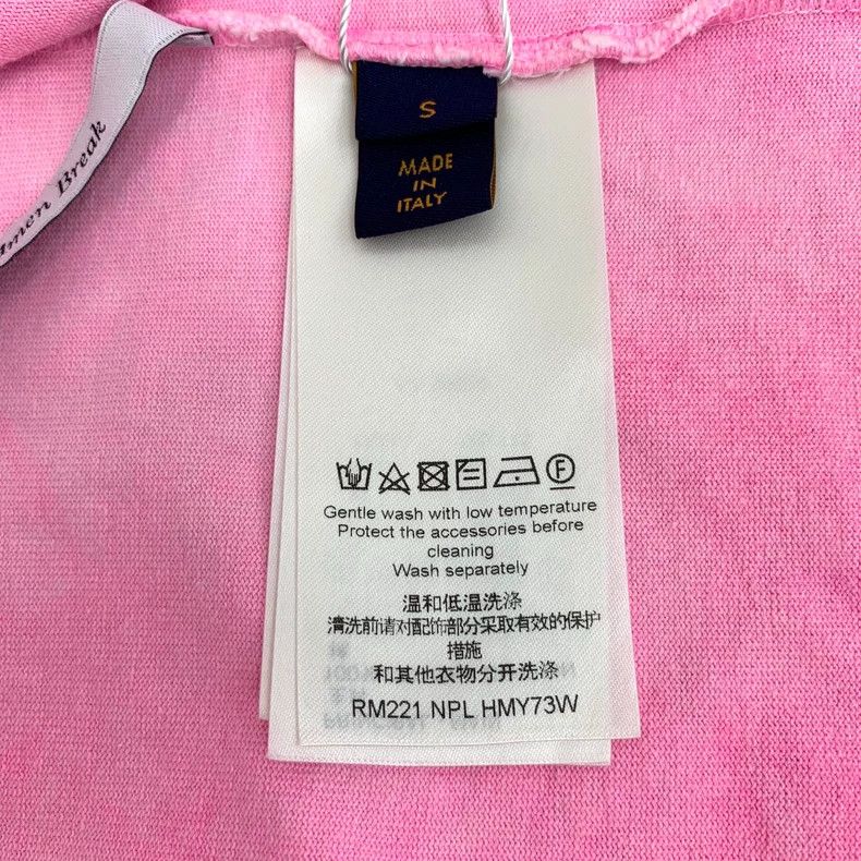 Louis Vuitton Louis Vuitton Pink Logo Tie-Dye T-Shirt Size US S / EU 44-46 / 1 - 7 Thumbnail