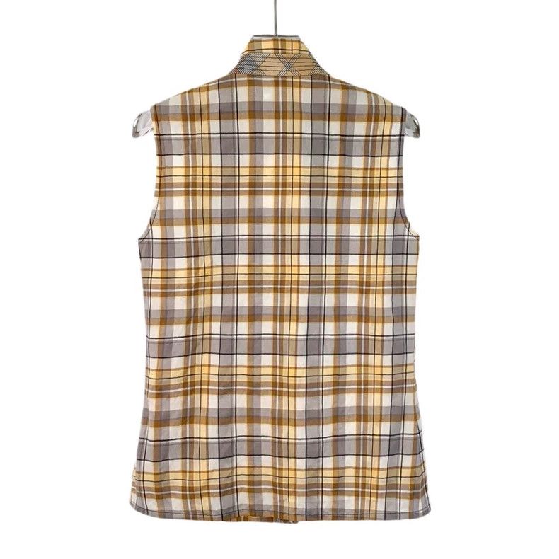 Louis Vuitton Louis Vuitton Colorblock Plaid Sleeveless Shirt Size US S / EU 44-46 / 1 - 2 Thumbnail