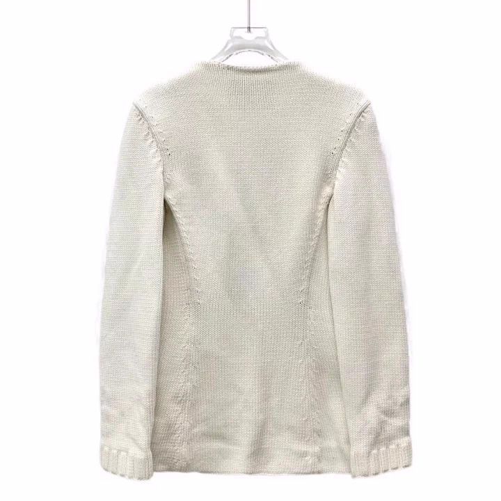 Fendi Fendi Beige V-Neck Button Knit Cardigan Size US S / EU 44-46 / 1 - 2 Thumbnail
