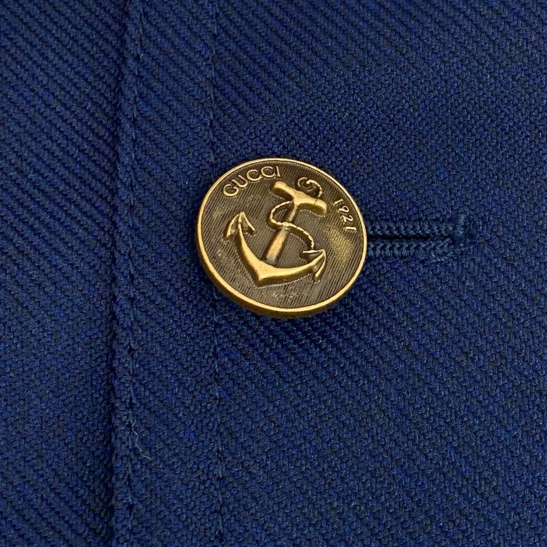 Gucci Gucci Blue Logo Anchor Buckle Blazer Size US M / EU 48-50 / 2 - 5 Thumbnail