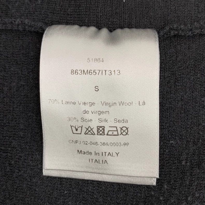 Dior Dior Black Logo Wool Crewneck Sweatshirt Size US S / EU 44-46 / 1 - 7 Thumbnail