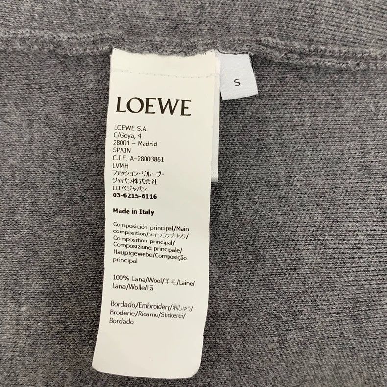 Loewe Loewe Gray Heart Letter Wool Sweater Size US S / EU 44-46 / 1 - 6 Thumbnail