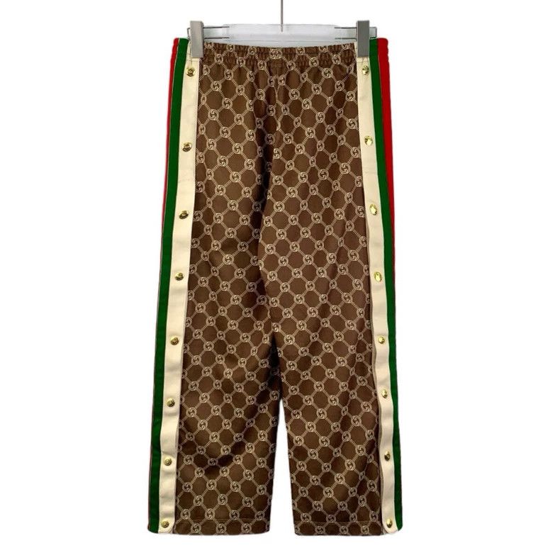 Gucci Gucci Brown Logo Print Casual Pants Size US 26 / EU 42 - 2 Thumbnail