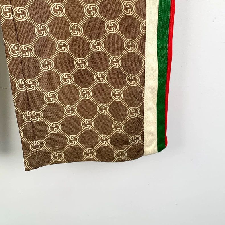 Gucci Gucci Brown Logo Print Casual Pants Size US 26 / EU 42 - 4 Thumbnail
