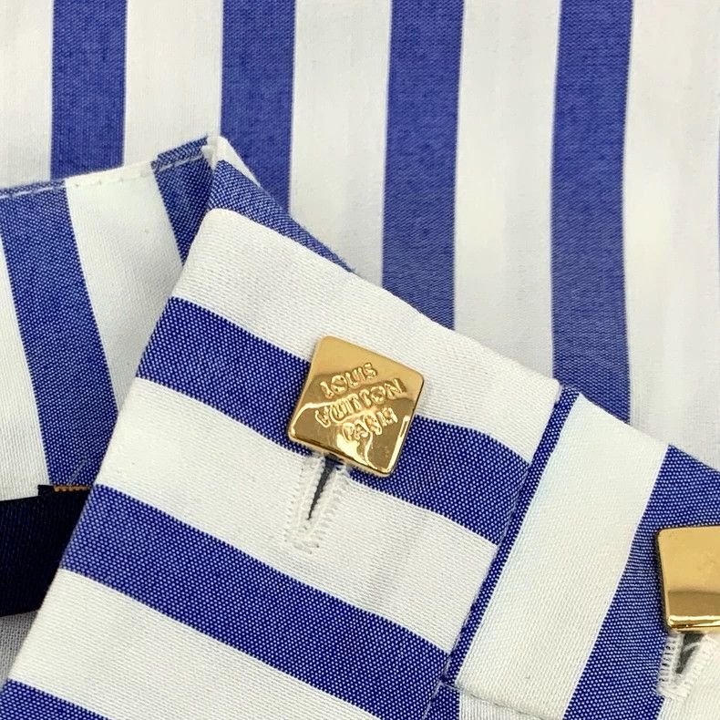 Louis Vuitton Louis Vuitton Blue Striped Sleeveless Shirt Size US S / EU 44-46 / 1 - 5 Thumbnail