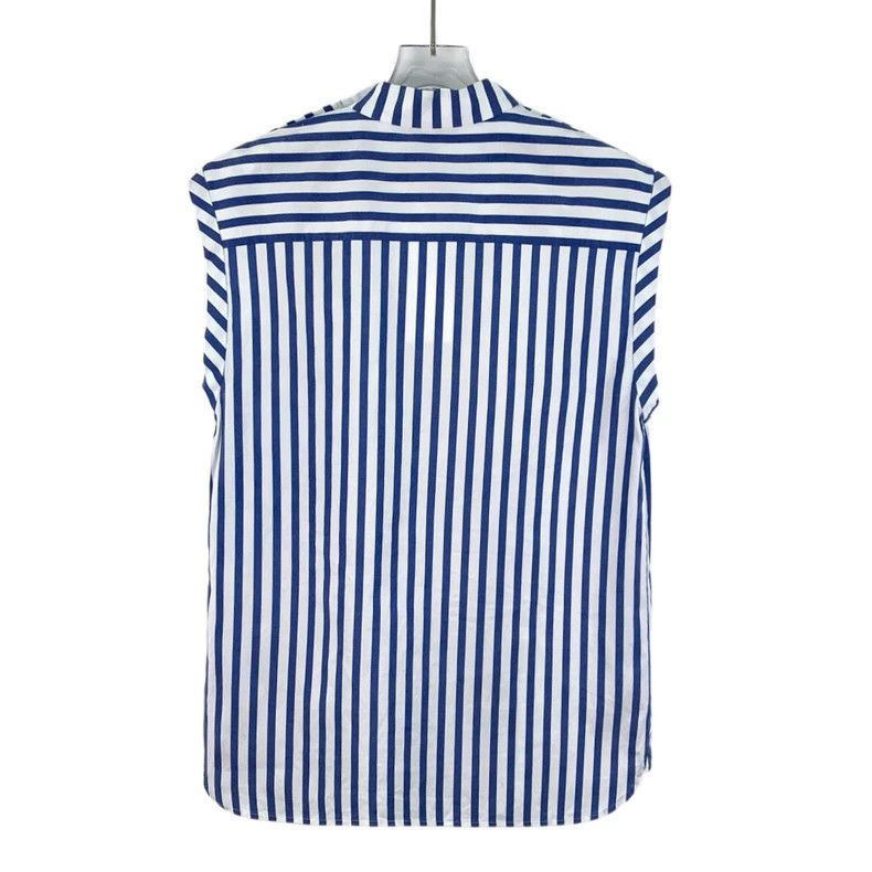 Louis Vuitton Louis Vuitton Blue Striped Sleeveless Shirt Size US S / EU 44-46 / 1 - 2 Thumbnail