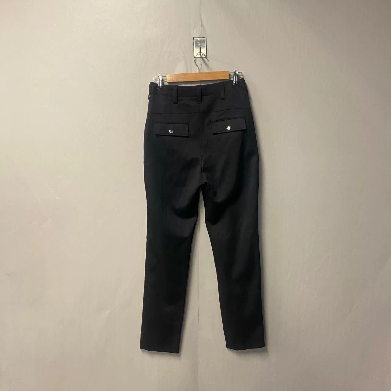 Louis Vuitton Louis Vuitton Black Wool Trousers Size 34 Size US 34 / EU 50 - 2 Thumbnail