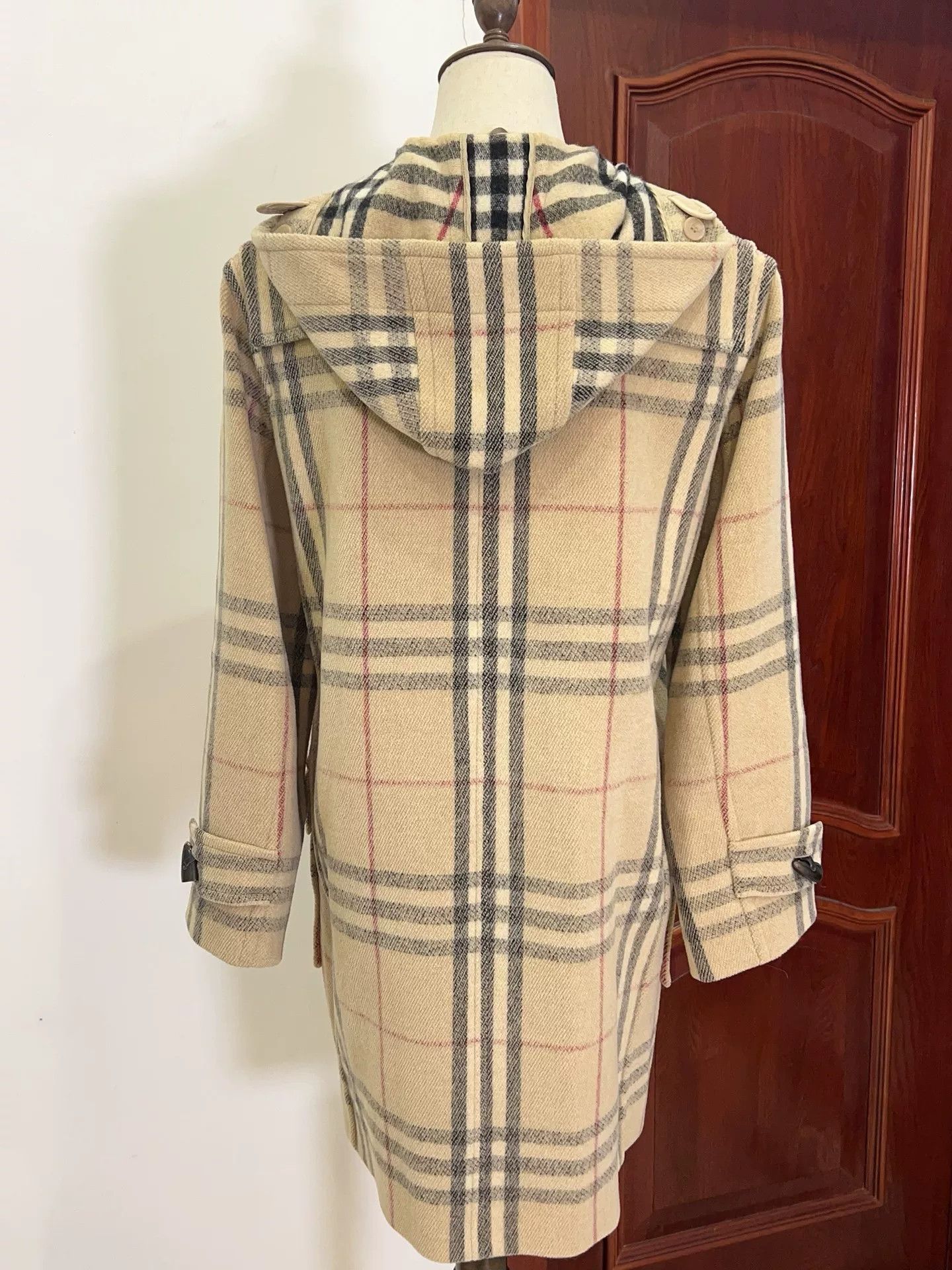 Burberry Burberry Vintage Plaid Wool Duffle Coat Size US M / EU 48-50 / 2 - 3 Thumbnail