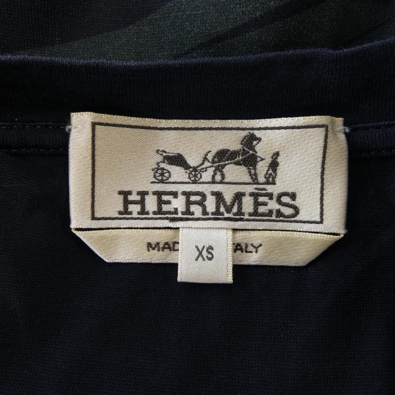 Hermes Hermes Hermès T-shirt Cotton T-shirt XS Cotton T-Shirts DUTY FREE for USA Size ONE SIZE - 4 Thumbnail