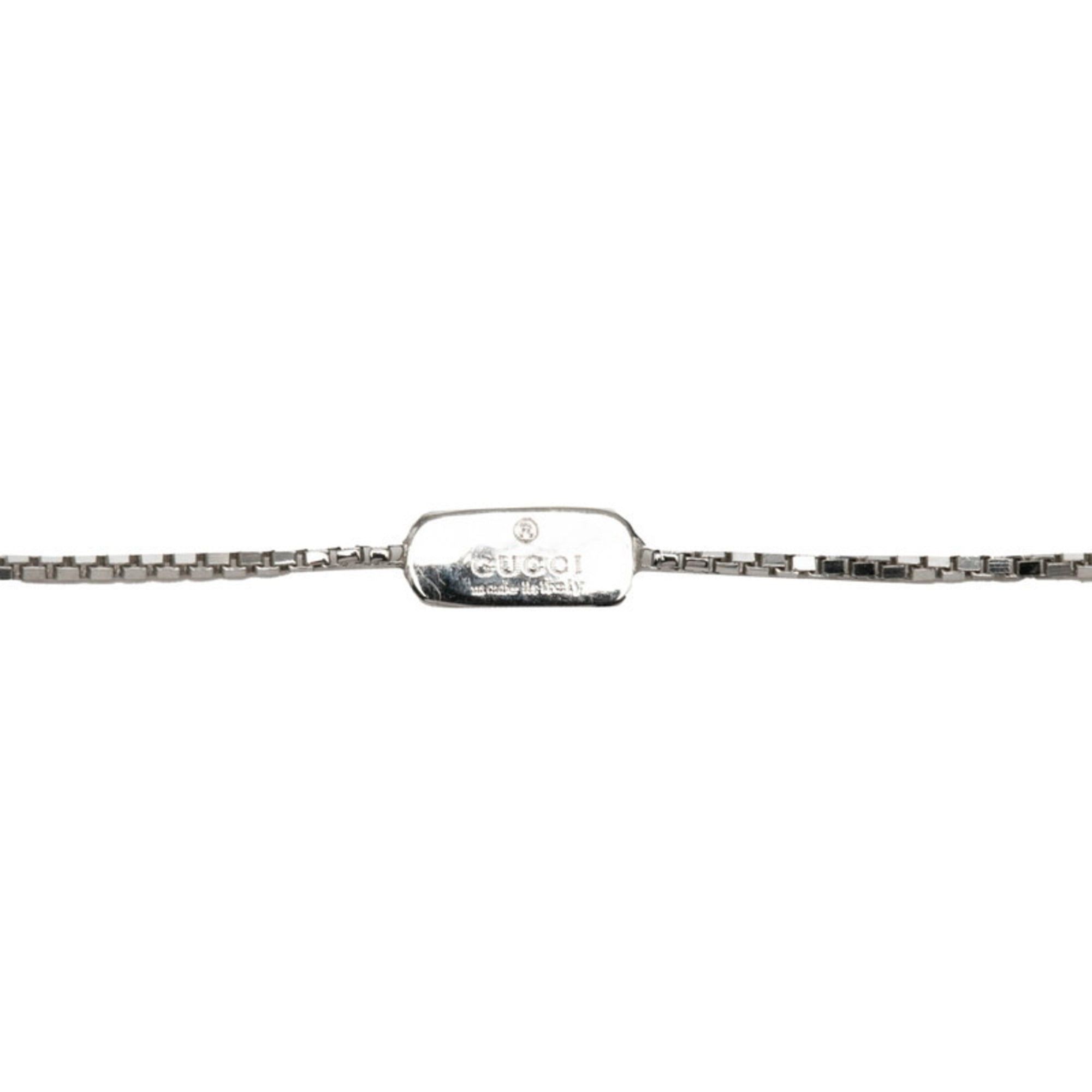 Gucci Gucci Heart Motif Diamond Pendant Necklace in 18K White Gold for Women Size ONE SIZE - 5 Thumbnail