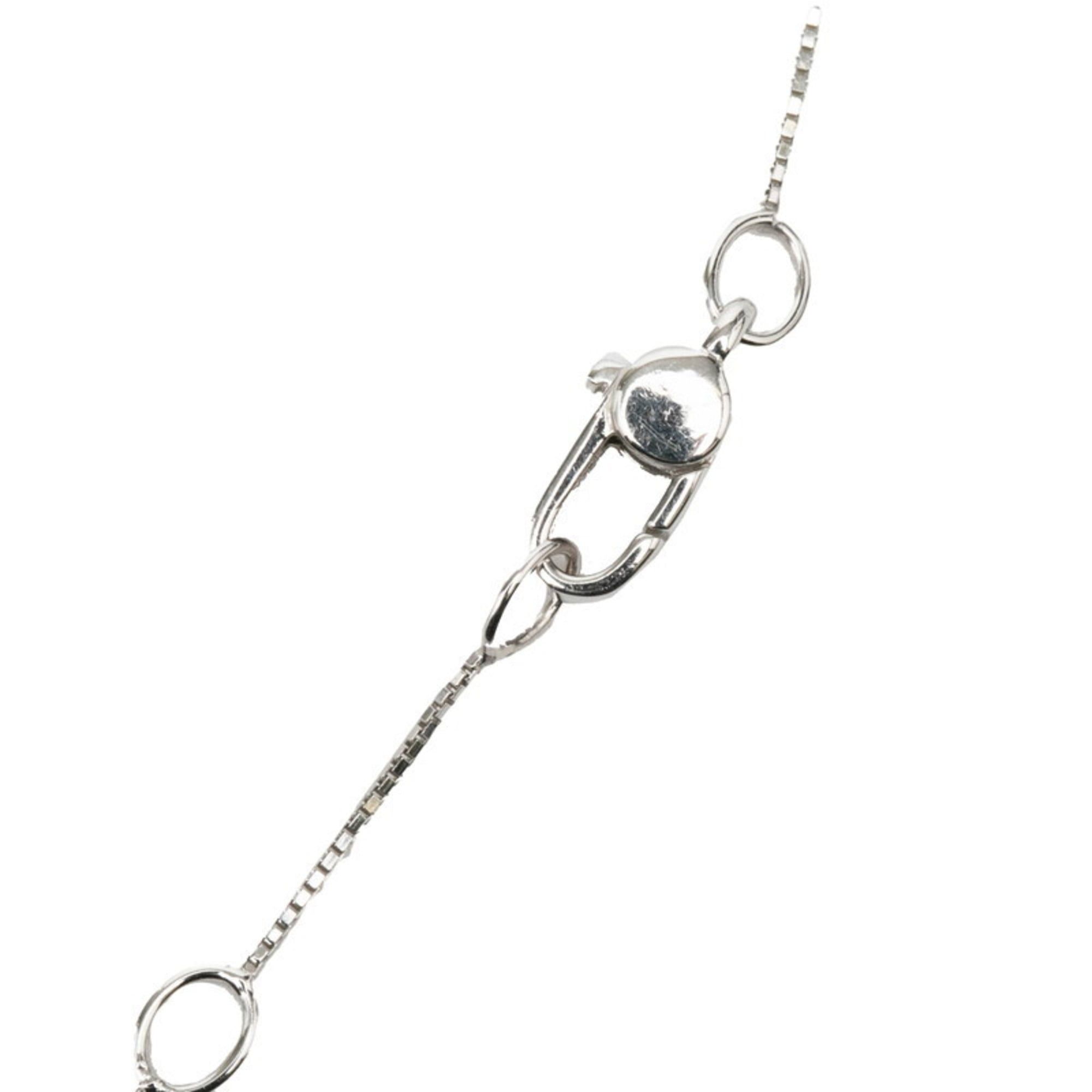 Gucci Gucci Heart Motif Diamond Pendant Necklace in 18K White Gold for Women Size ONE SIZE - 4 Thumbnail