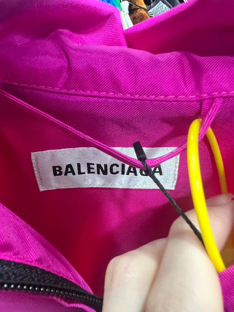 Balenciaga Balenciaga Pink Windbreaker Jacket Size US XS / EU 42 / 0 - 4 Thumbnail