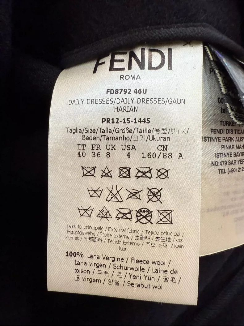 Fendi Fendi Black Sleeveless Dress Fox Fur Trim Size US S / EU 44-46 / 1 - 5 Thumbnail