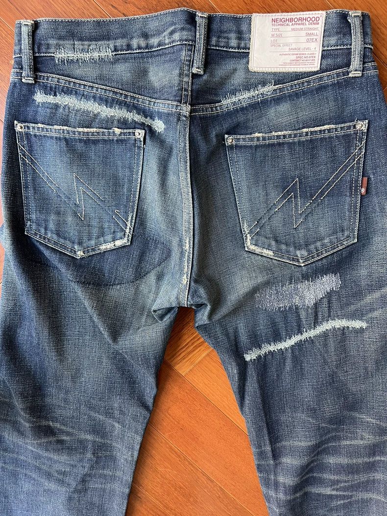 Neighborhood Neighborhood SCAB Fenom Ripped Denim Jeans Size US 27 - 8 Thumbnail