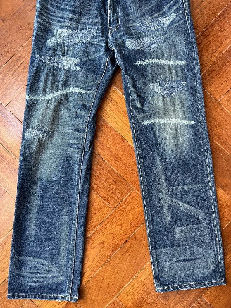 Neighborhood Neighborhood SCAB Fenom Ripped Denim Jeans Size US 27 - 4 Thumbnail